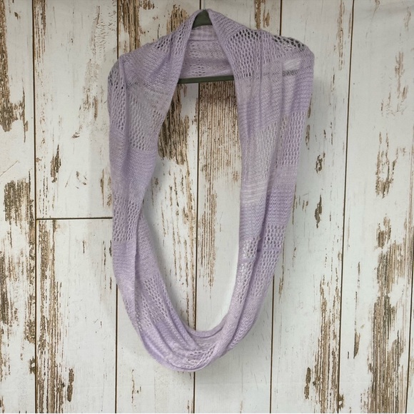 Purple Knit Infinity Scarf. 12” Wide by 72” Total Length - Picture 1 of 4